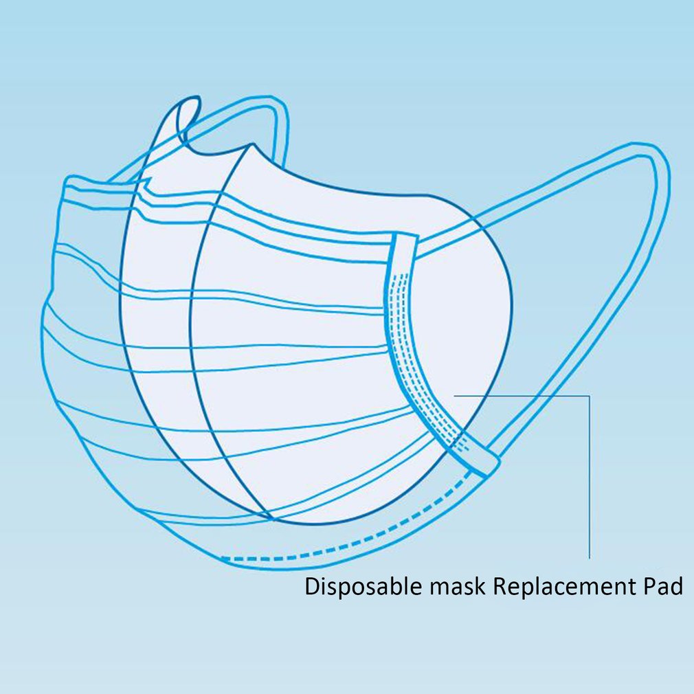 PM2.5 5 Lagen Beschermende Filter Actieve Kool 3D Masker Filter Montage Ademend Filtratie Epidemie Masker Pad