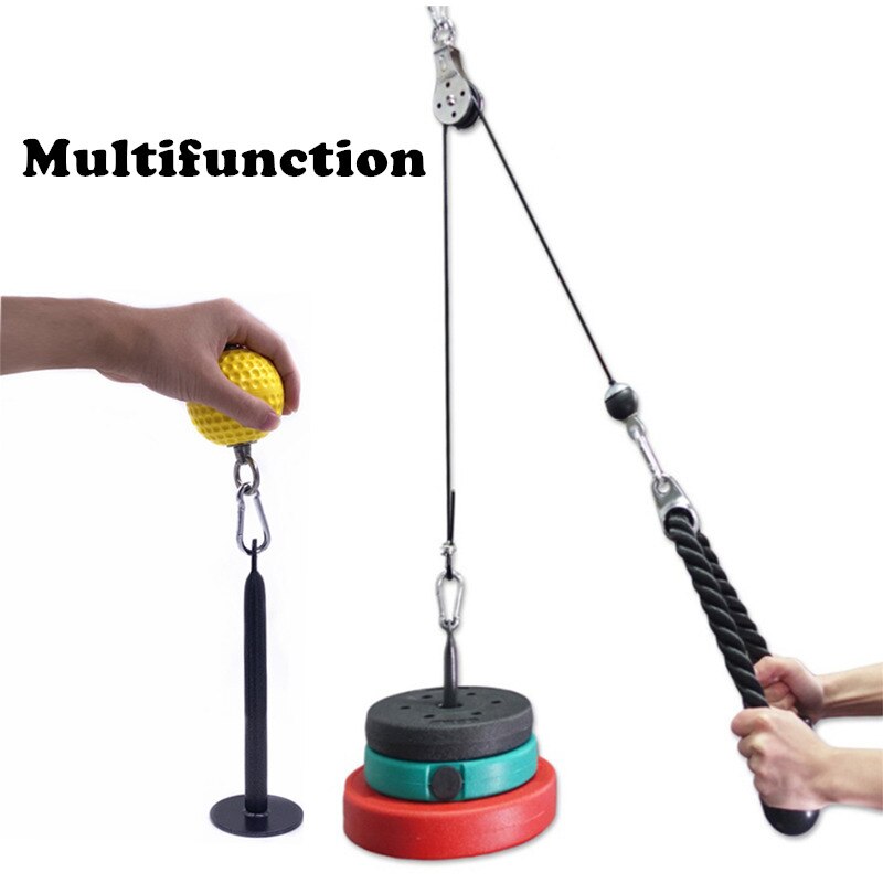 Barbell Loading Pin Home Gym Kit LAT Cable Pulley System DIY Accessories for Fitness Crossfit Arm Tricep Muscle Training Upgrade