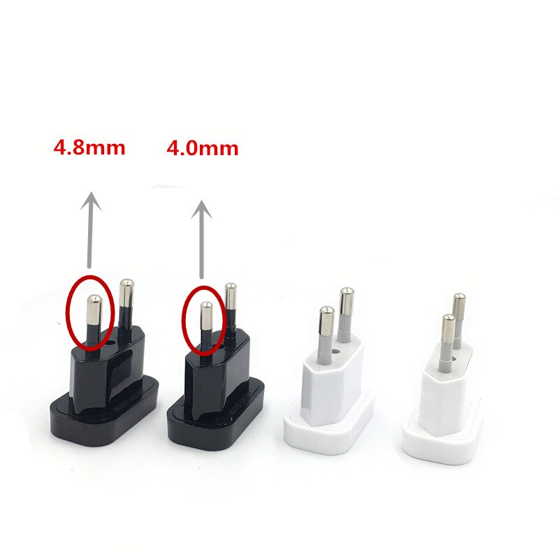 1 Stuks Vs Naar Eu Euro Europa Plug Power Plug Converter Travel Adapter Ons Eu Adapter Stopcontact