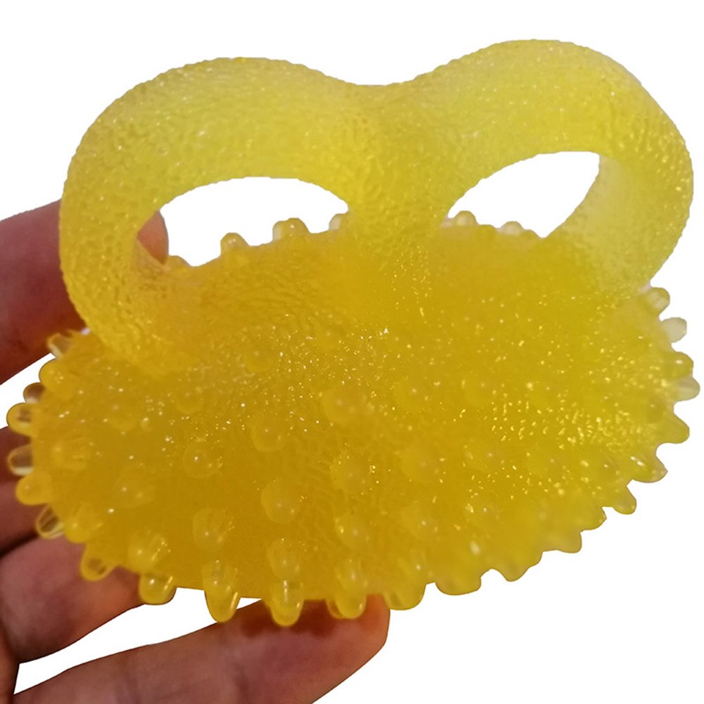 Hand Grip Strengthener Grip Exercise Ball with Massage Points Finger Holes Wrist Strength Training Device for Adults and Kids