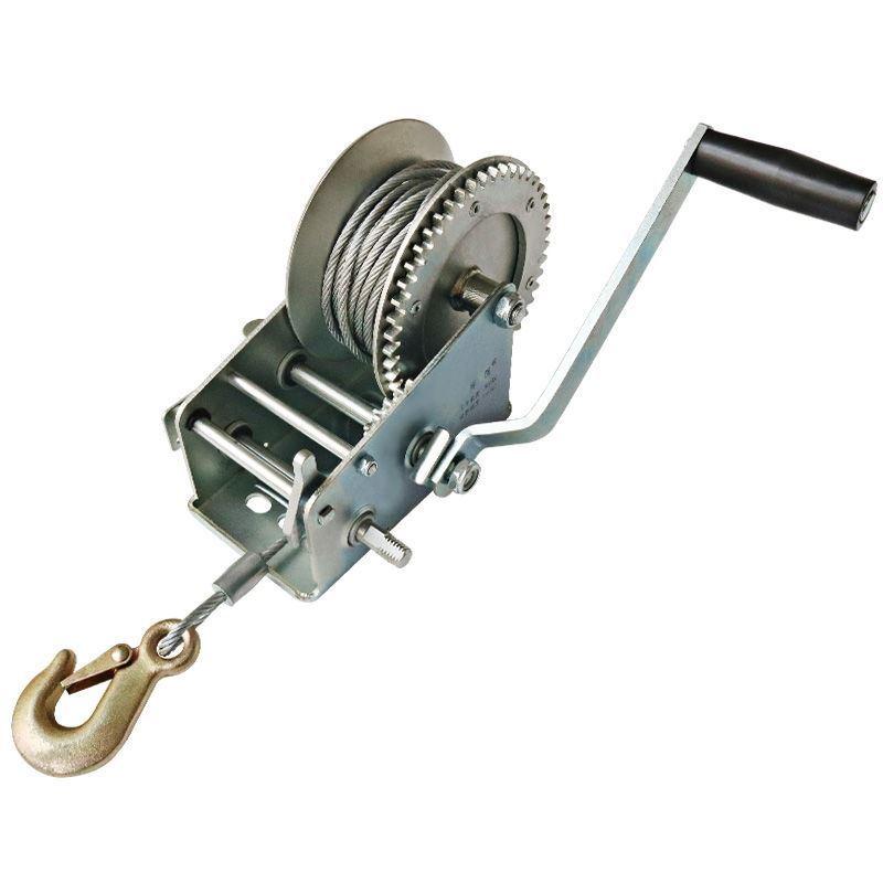 600Lb Legering Stalen Kabel Handlier Crank Gear Lier Atv Boot Trailer Heavy Duty Gear Lier Hand Tool