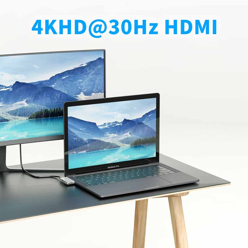 Tebe typu C Centrum stacja dokująca robić laptopa robić 4K adapter HDMI USB 3.0 SD/mikro SD USB C rozdzielacz portu 5 w 1 dla iPad zawodowiec