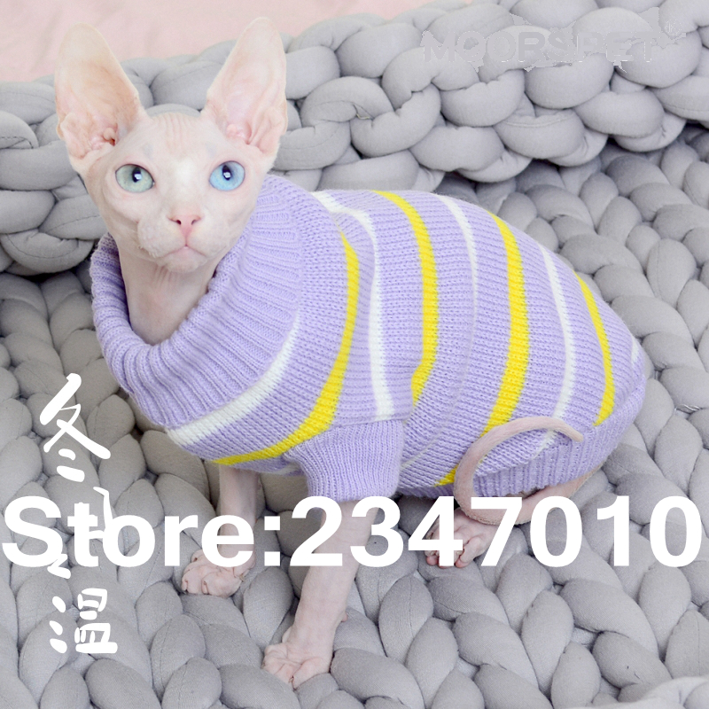 [mpk kæledyr] sphynx sweater, tøj til hårløse katte, hættetrøjer til katte til katte, tøj til katte, små hundetøj
