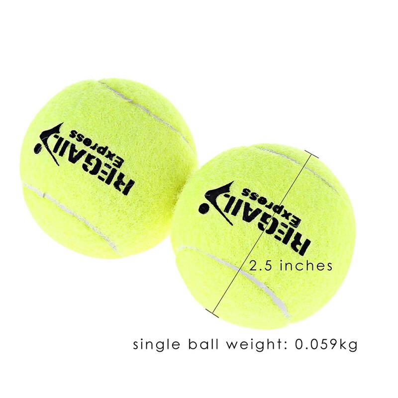 Balles de Tennis en Fiber synthétique de , en caoutchouc pour Sports d'équipe, balle d'entraînement pour enfants et adultes, 3/6 pièces