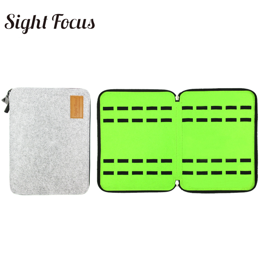 40 -fack filt ur organisatör låda klock förvaringsväska påse dubbel lager klock låda för apple watch armband band organizer hållare väska: Ljusgrått
