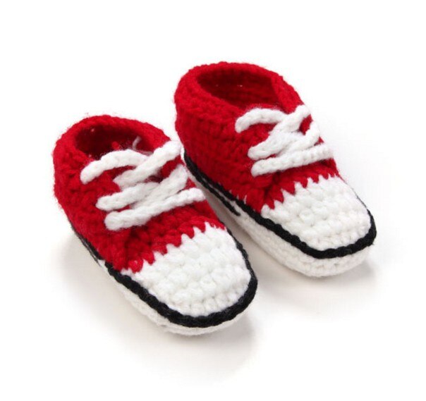Newborn Shoes 10cm Multicolor Knitted Baby Crib Sh... – Grandado