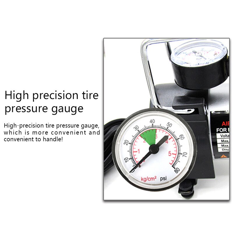 12V Tragbare Auto Elektrische Luftpumpe Pumpe Luft Kompressor 80PSI Elektrische Reifen Reifen Inflator Pumpe für für Auto Fahrräder Motorräder