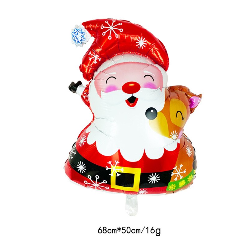 1pc di Natale Babbo Natale Di Natale palloncino Nuovo Anno Palloncino Decorazione Del Partito di Natale Del Partito Della Decorazione 2020 Bambini di Sfera Forniture Regalo di Alluminio foglio di: 10