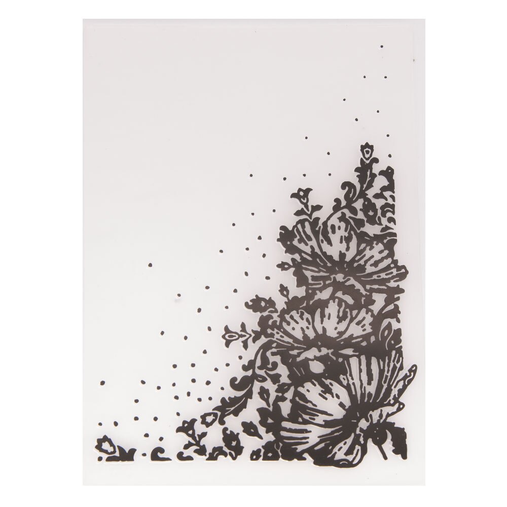 Butterfly Flower Xmas Embossing Folders Making Paper Cards Craft Stencil Scrapbook Template Plastic Transparent