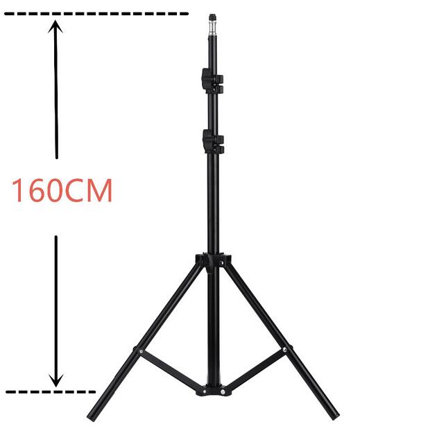 110 160 200cm Photography Tripod Light Stands For Photo Studio Relfectors Softboxe Lame Backgrounds Video Lighting Studio Kits: 160cm tripod