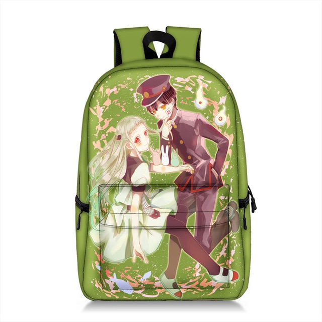 Mochila Wc-bound Jibaku Shounen Hanako-kun Zaino Capacità Sacchetto di Scuola Anime Bookbags Tela per il Maschio e Femmina gli studenti