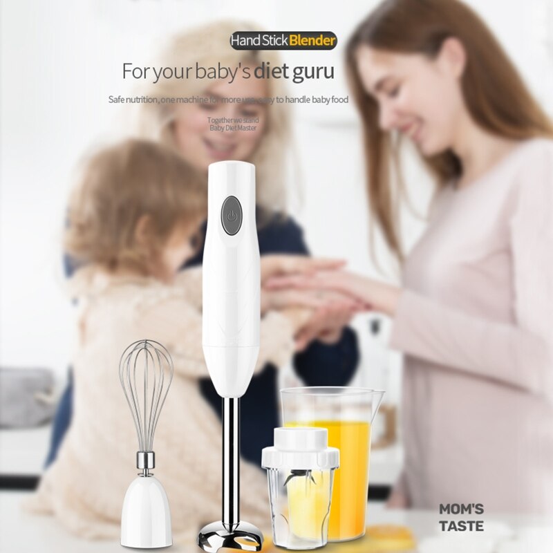 4 in 1 Immersion Hand Blender Powerful 150W Mixer Stainless Steel Stick Blender Beaker Food Chopper Frother Whisk BPA-Free 29EA