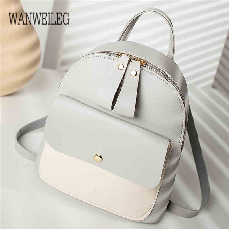 Mini backpack Women bagpack Shoulders Small Backpack Letter Purse Mobile Phone Messenger Rucksack mochila feminina L*5