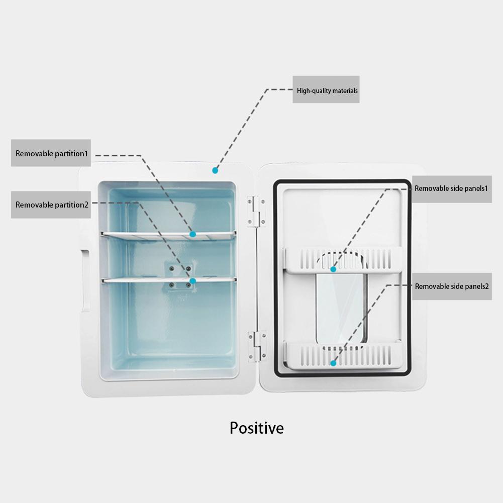 Mini Fridge 12V Car Refrigerator 220V Home Refrigerator Single Door Car Home Dual-Use Thermoelectric Mini Fridge Cooler Warmer