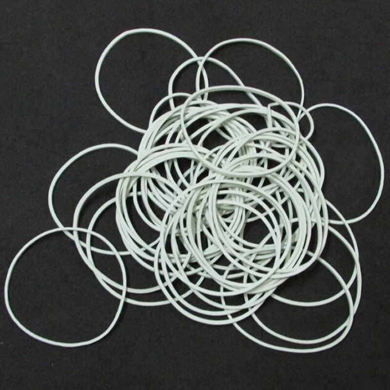 Novelty 500 Pcs/Pack white Rubber Band Natural Rubber Band Home Food Kid Hair Package Office supplines