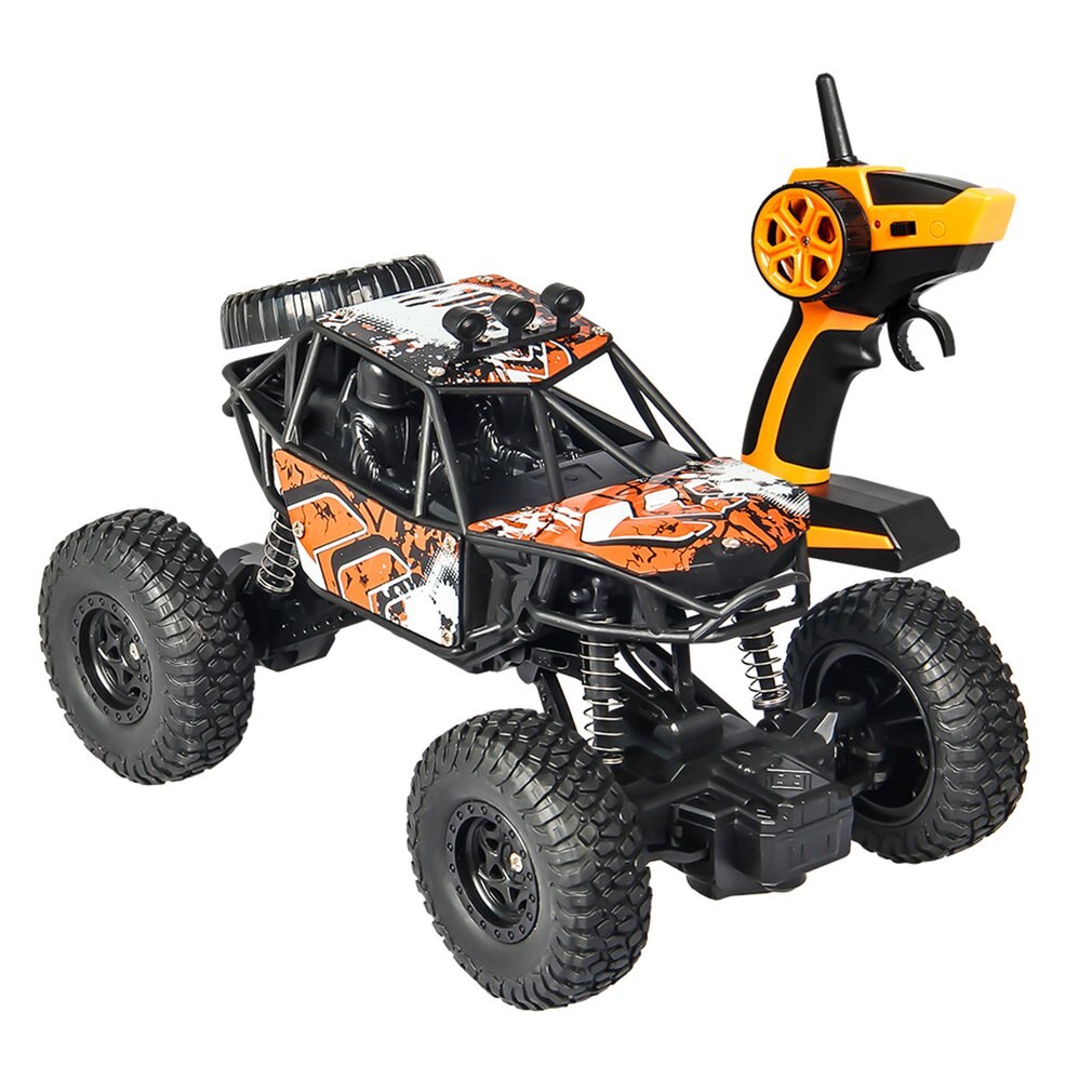 S-003 1/22 Scale 2.4Ghz 4WD High Speed RC Crawler Climber Buggy Off-Road Rock RC Remote Control Car Model RTR with Waterproof: orange