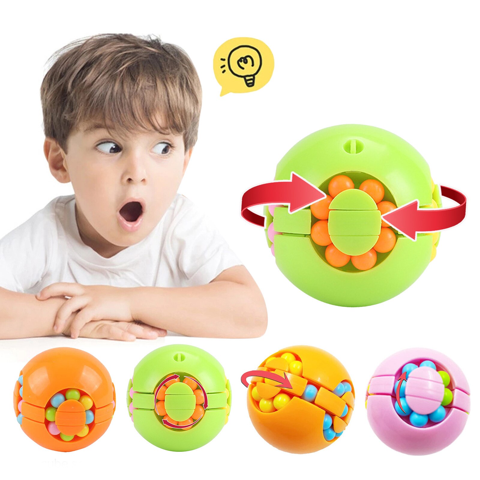 Metall Flipper Rotierenden Walze Magische Perlen Fingertip Würfel Spaß Geist-Kitzeln Kinder Erwachsene Puzzle Stress Relief Spielzeug