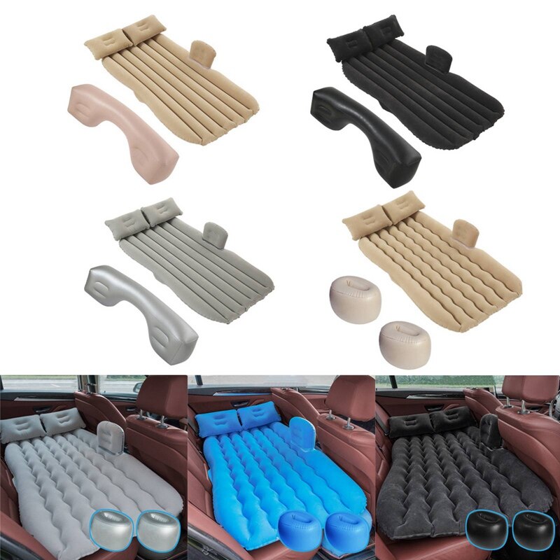 Colchón inflable multifuncional para coche, cama de viaje Universal para SUV, asientos de coche, cama multifuncional para acampar al aire libre y playa