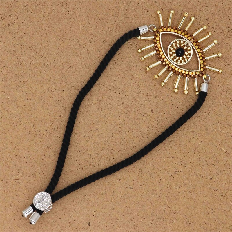 ZHONGVI Bracelet For Women MIYUKI Glass Beads Bracelets Mexican Jewellery Turkish Evil Eye Pulseras Handmade Woven: 1