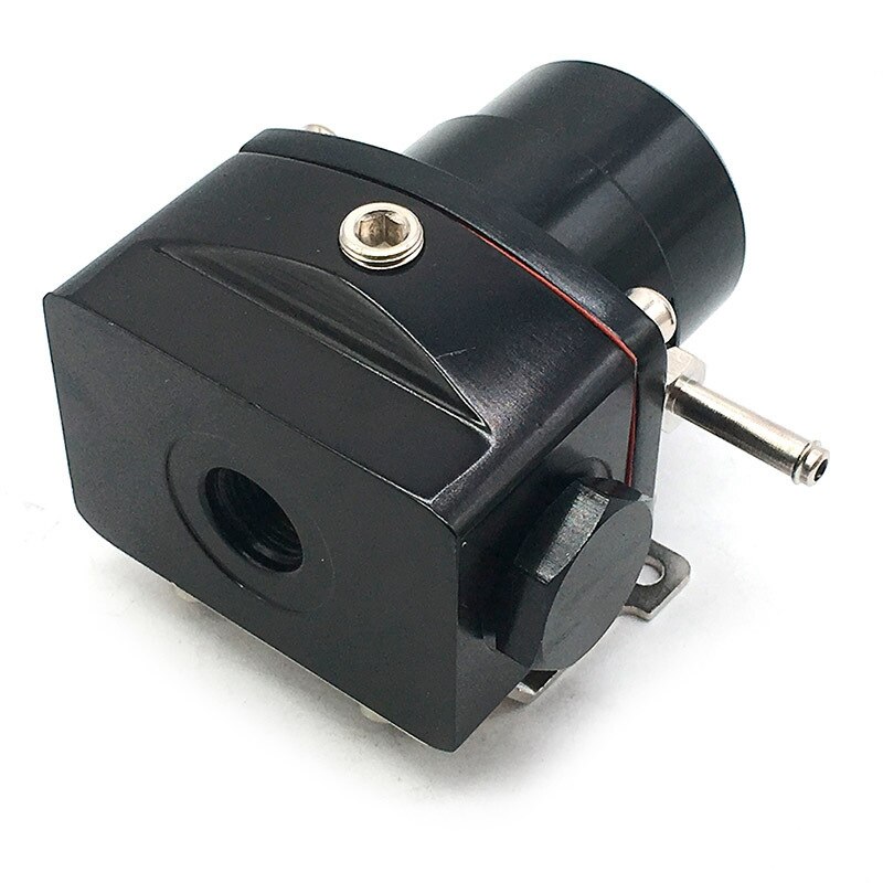 Universal Adjustable Fuel Pressure Regulator Oil Pressure Regulator Kit 6 Fitting End-Black