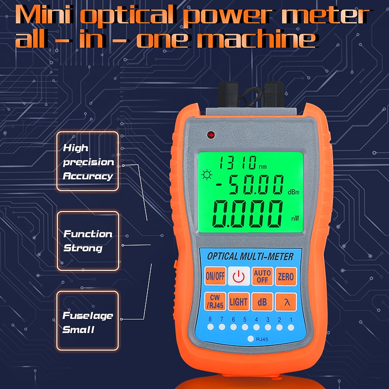 Comptyco AUA-G70B/50B 4in1 Mini Optical Power Meter Visual Fault Locator Netwerkkabel Test Glasvezel Tester 10Km 30Km Vfl