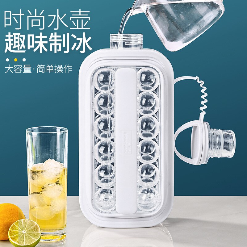 Ice Ball Maker Kettle Kitchen Bar Accessories Gadgets Ice Cube Mold 2 In 1 Multi-function Container Pot Ice Maker Kettl