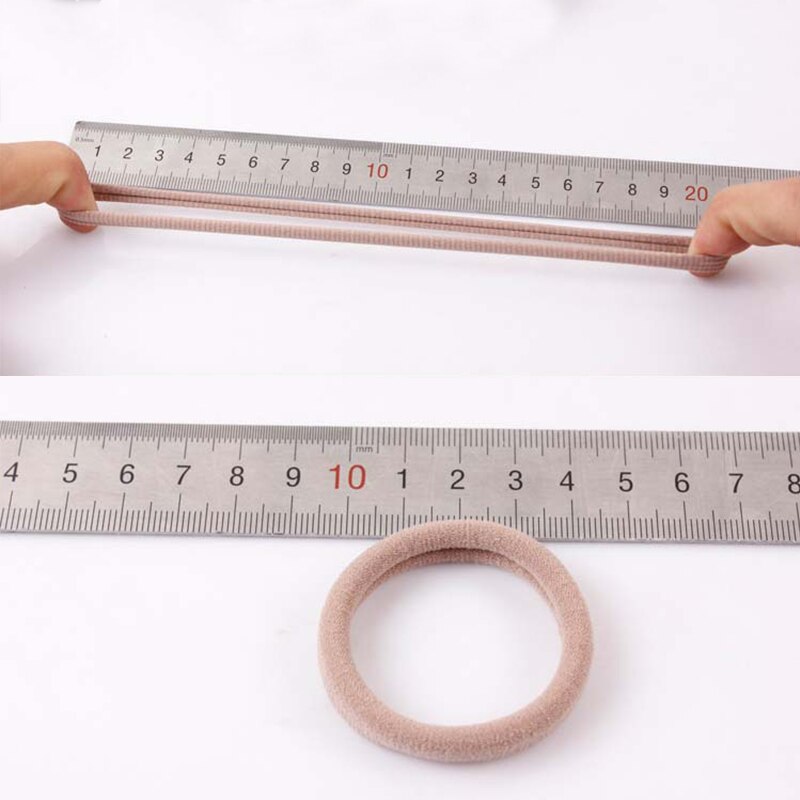 30 Uds diámetro 4cm cuerda de goma Gomilla elástica, bandas elásticas para cabello mujer chica tocado gomas para atar el pelo coleta titulares Accesorios