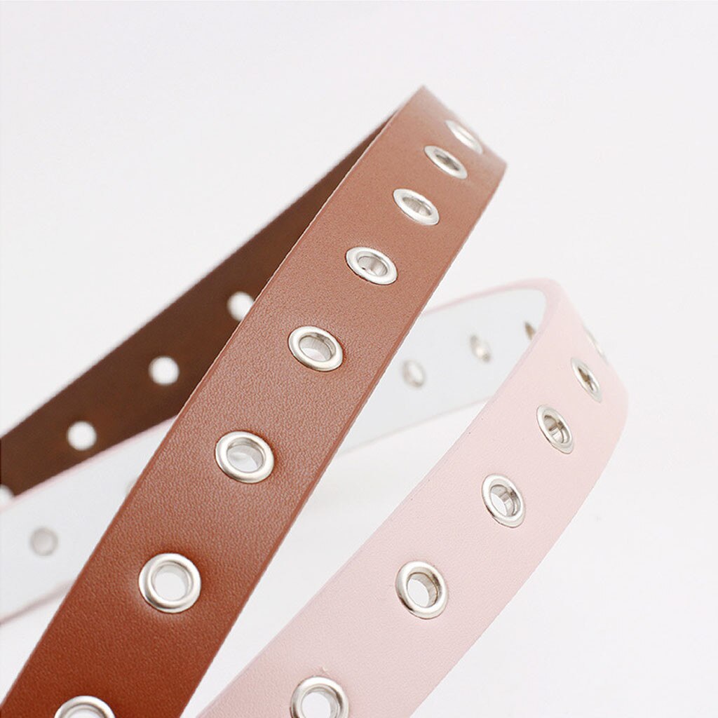 25# Women Man Unisex Vintage Leather Buckle Leisure Belt Trouser Accessories Women's Vintage Pin Buckle Jeans