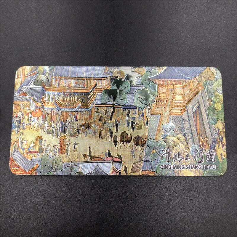 Chinese Dynasty Emperor Fridge Magnets Gold Foil Magnetic Refrigerator Paste Beijing Great Wall Peking Opera Character: Qingming 1