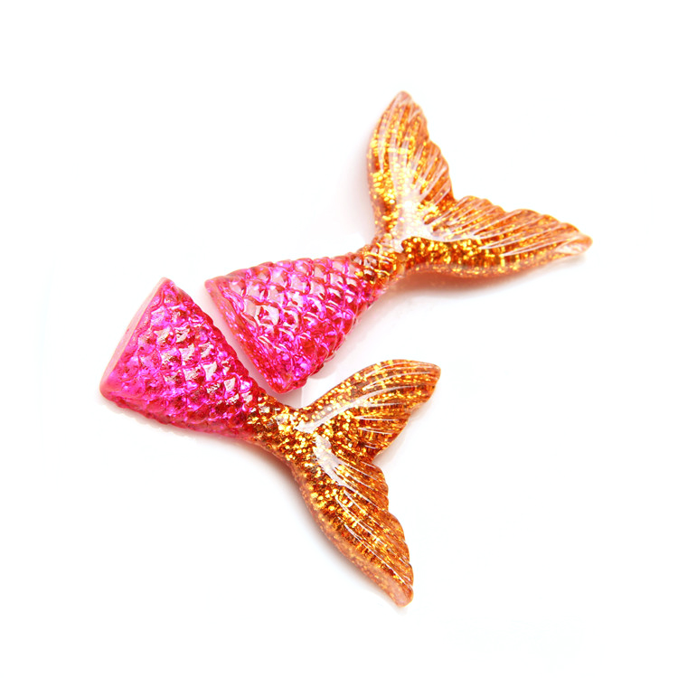 Mermaid Tail Supplements Charms for Slime DIY Polymer Filler Addition Slime Accessories Toys Lizun Modeling Clay Kit for Child: Fish tail D