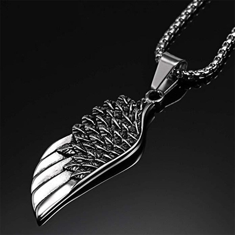 Mode Veer Mannen Hanger Ketting Punk Vintage Rvs Box Collier Voor Mannen Sieraden S492