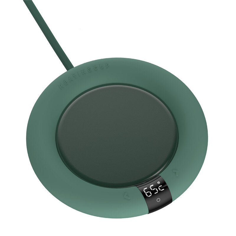 XIAOMI-calentador de velocidad de café 3life, taza con pantalla Digital, posavasos de calefacción inteligente, ajuste de aislamiento de temperatura: Green