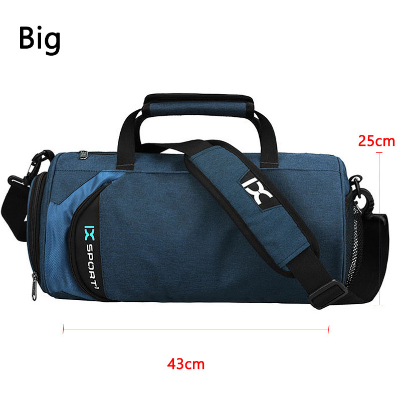 IX-bolsa de gimnasio grande para hombre, bolsas de Fitness, entrenamiento seco y húmedo, Yoga, zapatos, bolsos de hombro de viaje, bolsa de natación multifunción para entrenamiento: Rosa