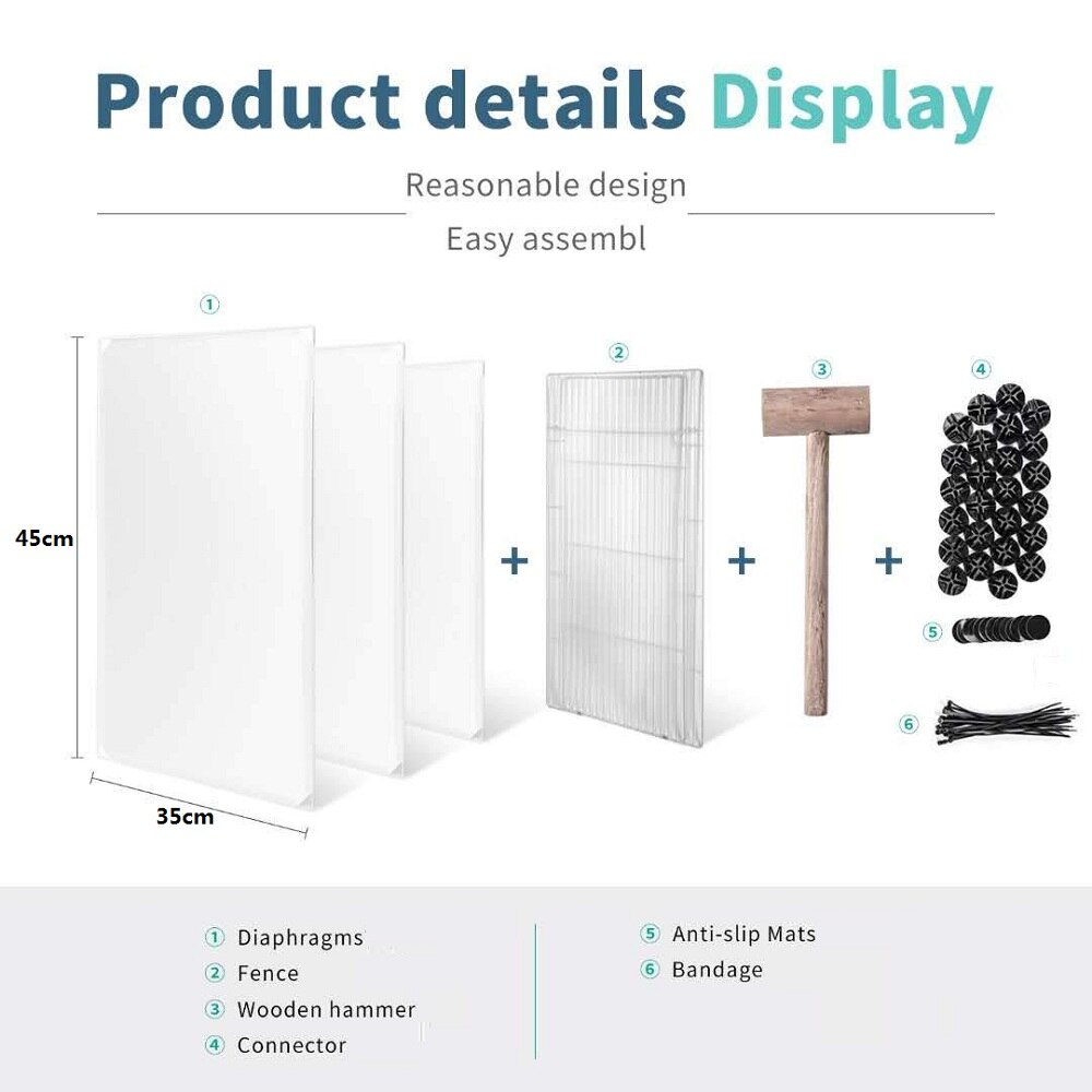 DIY ogrodzenie dla zwierząt 45*35cm plastikowa sieć klatka dla psa hodowla dowolna kombinacja ogrodzenia dla psów dom dla szczeniaka zwierzęta domowe są małe zwierzę klatka dla królika psia buda