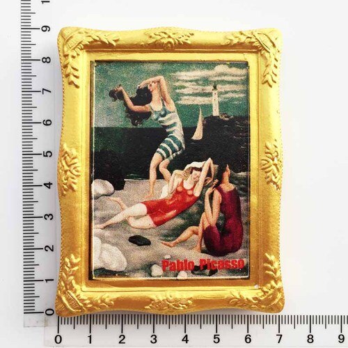 Fransk spansk abstrakt maler picasso maleri køleskab magnet turist souvenirs magnetisk køleskab klistermærker samling: 6
