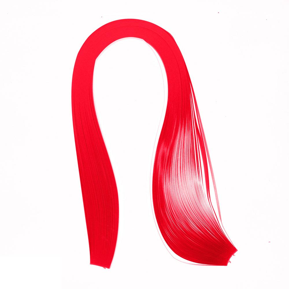DIY 120 Streifen Quilling Papier 5mm Breite Mehrere Einfarbig Origami Papier Hand Handwerk Dekoration Druck Linderung #259127: rot