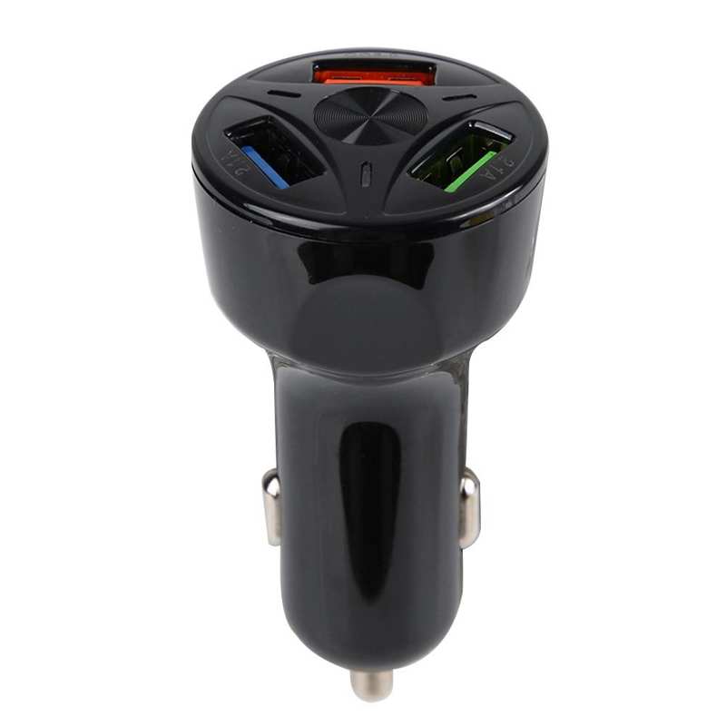 Mini Plastic Fast 3 Portable USB Car Charger Adapter Smart USB Charger for Smartphone Car Charging: Default Title
