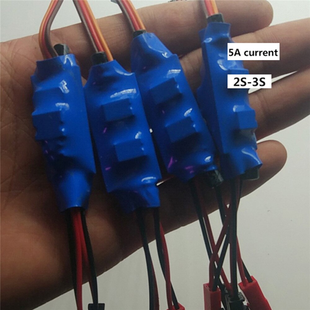 1S 2S 3S Micro Twee-weg Geborsteld Esc Speed Controller 3.5-4.8V 2A 5A voor Rc Mini Tank Auto Boot Vliegtuig 130/280/370 Motor Diy Deel