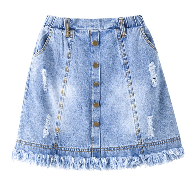 6 to 16 years kids & teenager girls summer denim r... – Vicedeal