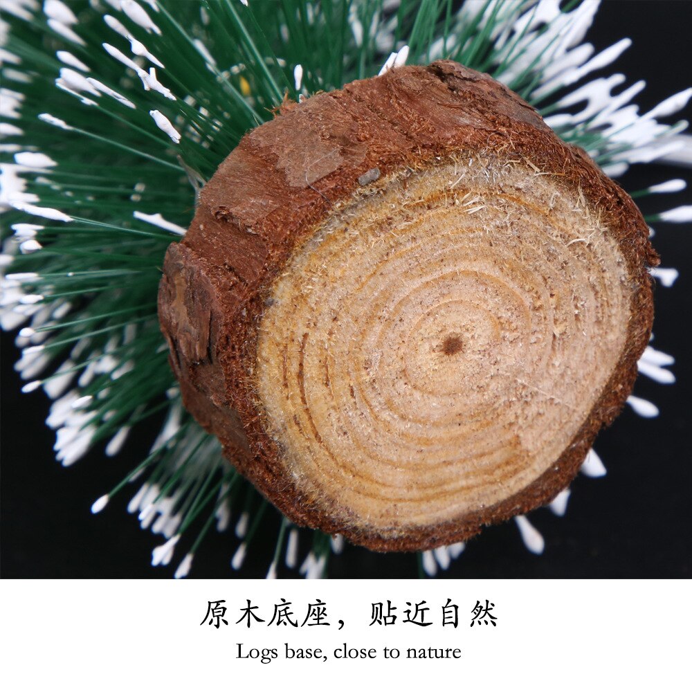 Mini Christmas Tree Green Cedar White Dot LED Light Pine Needle Tree Desktop Decoration Multi-size Christmas Party Decoration