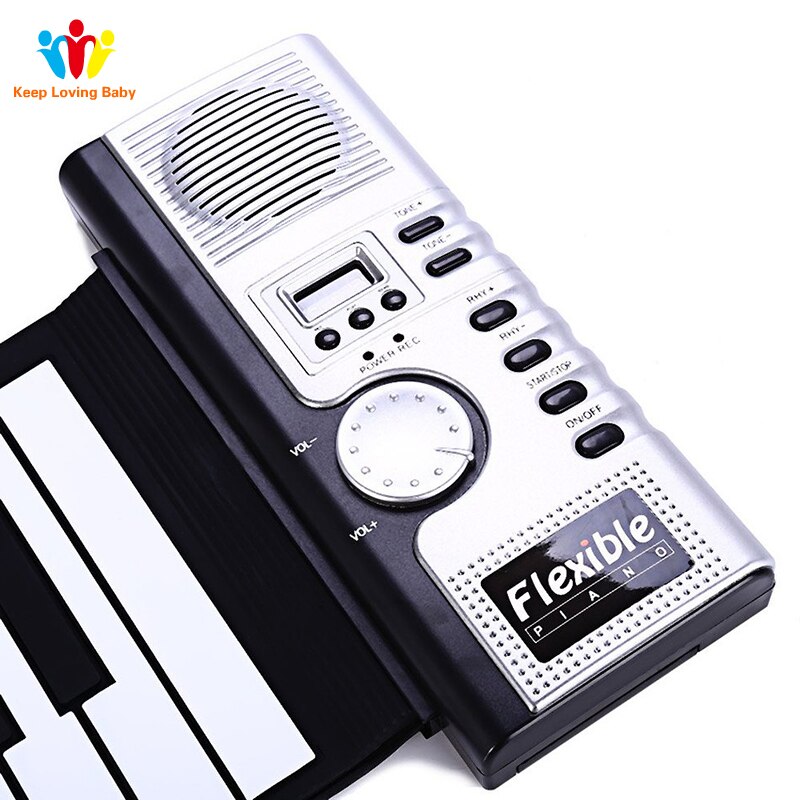 Draagbare 61 Toetsen Roll up Keyboard Flexibele Piano 61 Toetsen Siliconen MIDI Digitale Keyboard Piano Flexibele Elektronische Roll Up Piano