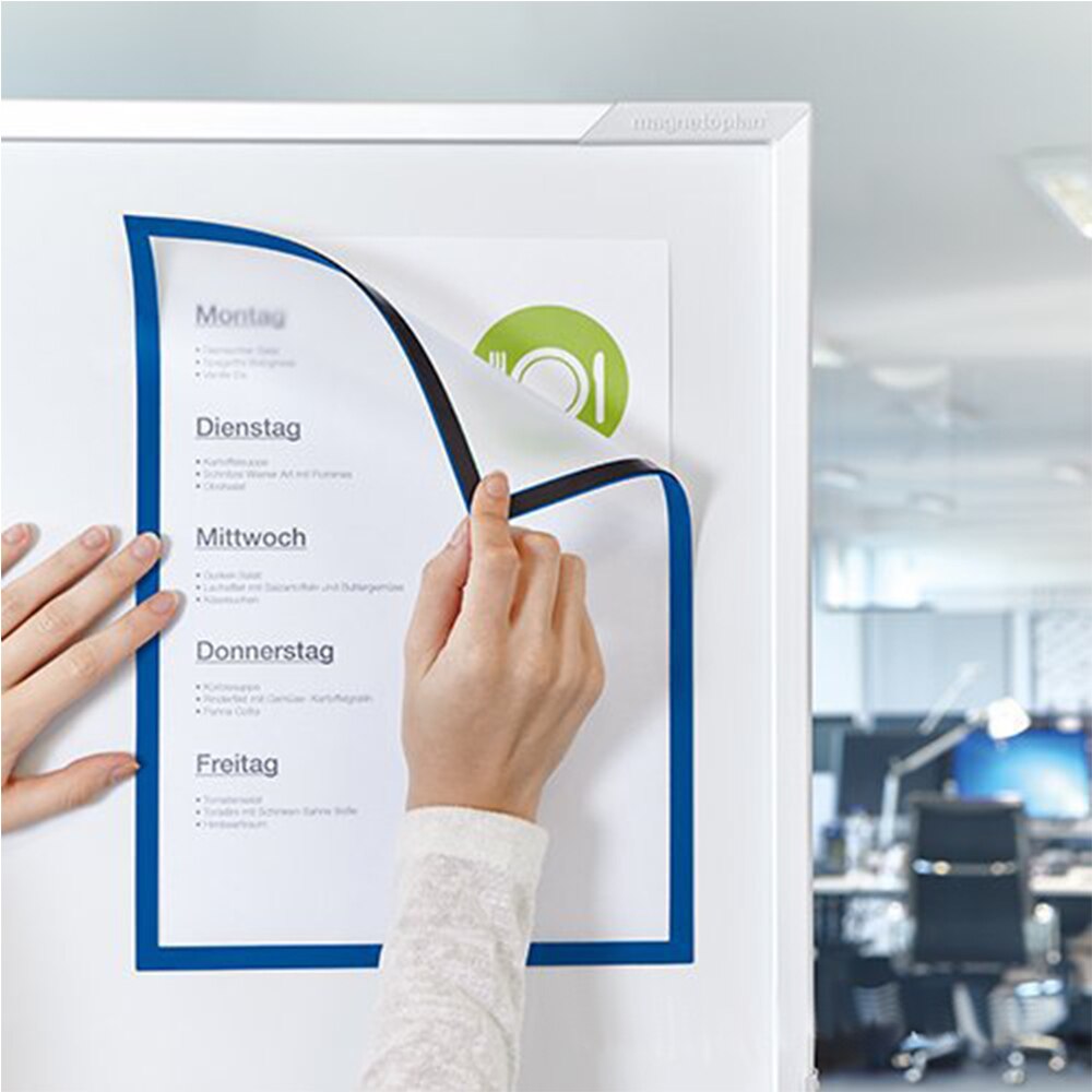 Magnetic File Frame Transparent PVC Document Display Frame for A4 Size Letter Paper Photo Picture Work Schedule