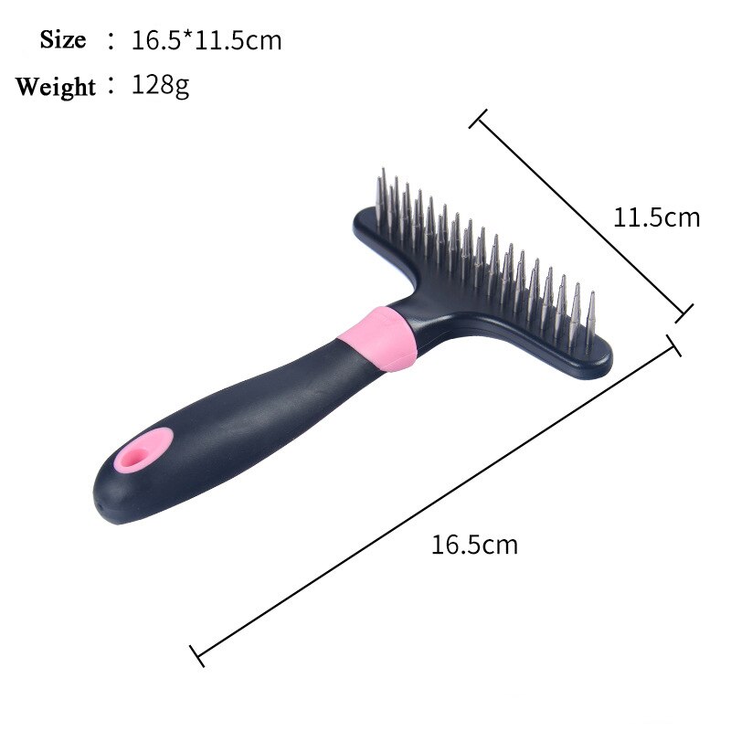 Huisdier Furmins Ontharing Kam Hond Korte Medium Haar Borstel Handvat Borstel Accessoires Kam Voor Katten Grooming Tool