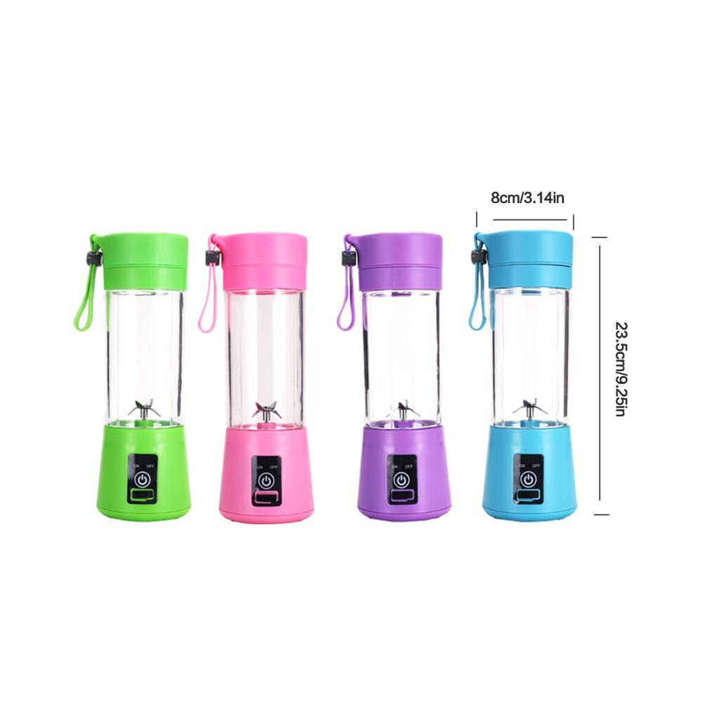 Portable Electric Juicer Rechargeable Smoothie Blender USB Mini Fruit Mixers Juicers Fruit Extractors Food Milkshake Multifuncti