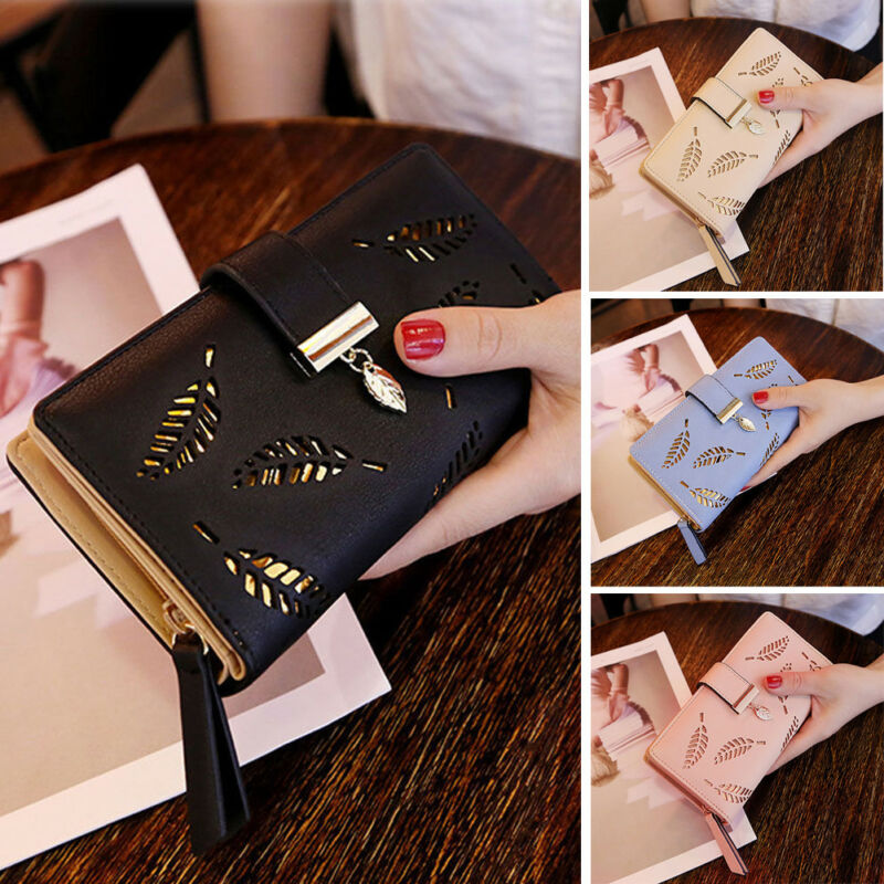 Women Lady Clutch Leather Wallet Long Length Card Holder Phone Case Purse Handbag