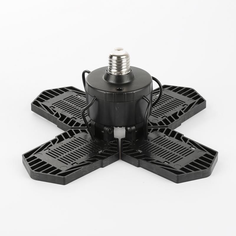 1Pcs 60W LED Garage Light Deformable Ceiling Light Indoor For Garage Workshop Light Industrial Lighting