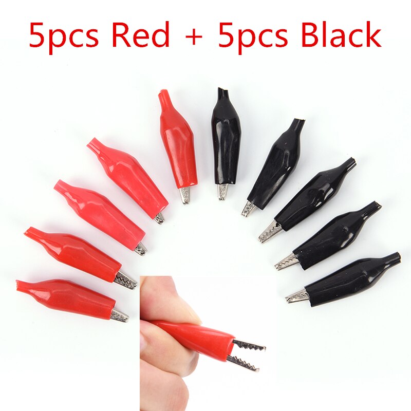 Multi Styles Metal Alligator Clips Power Cable Crocodile Test Clip For Multimeter Car Battery Test: Style 9