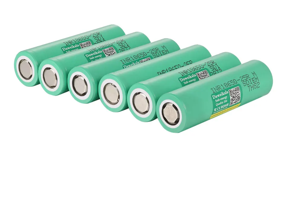 18650 battery Rechargeable battery INR18650 25R 20A discharge Li-ion Batteries 20A cell battery screwdriver flashlight