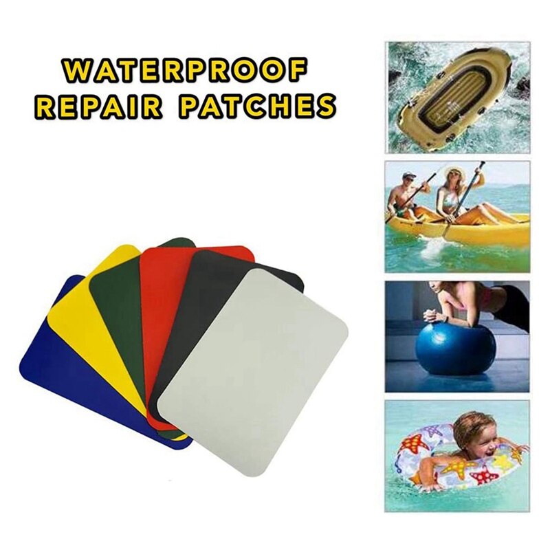 8PCS /Set Waterproof Patch Repair Kit for Inflatable Boat Water Slide Swimming Pools Rafts Durable PVC Patch Kit