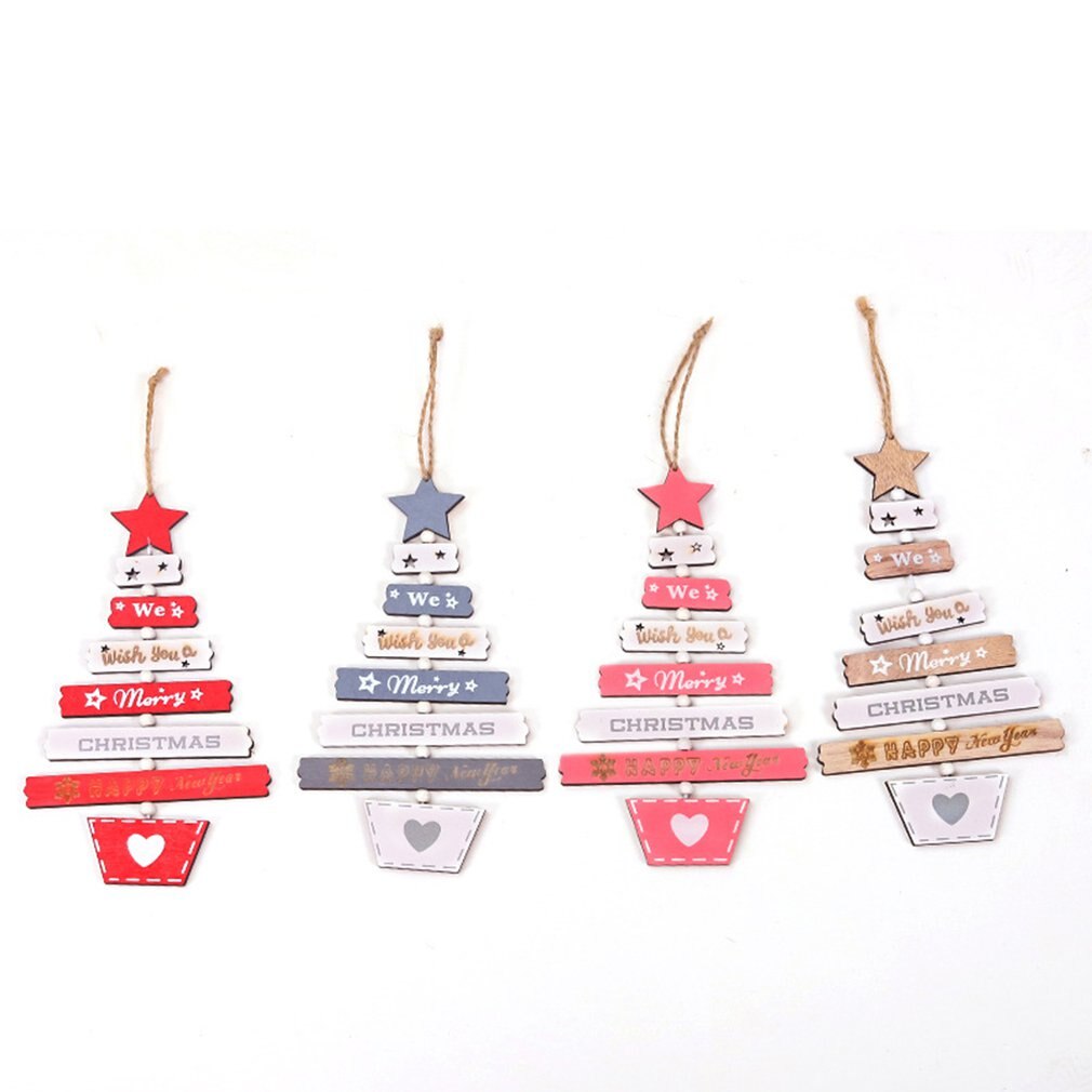 Kerstboom Houten Ornamenten Kerstversiering Kleur Houten Letters Kerstboom Hanger